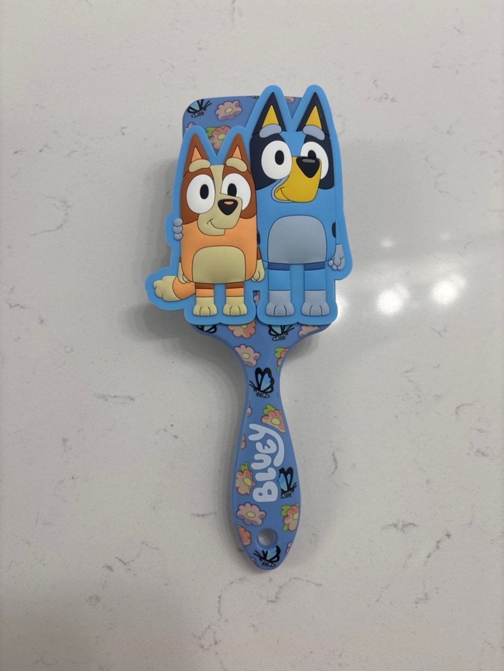 Bluey Kids Hair Brush - Blue Character Design